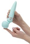 Вибромассажер 2в1 PILLOW TALK - Sultry классический массажер и вибратор с ротацией, подогрев