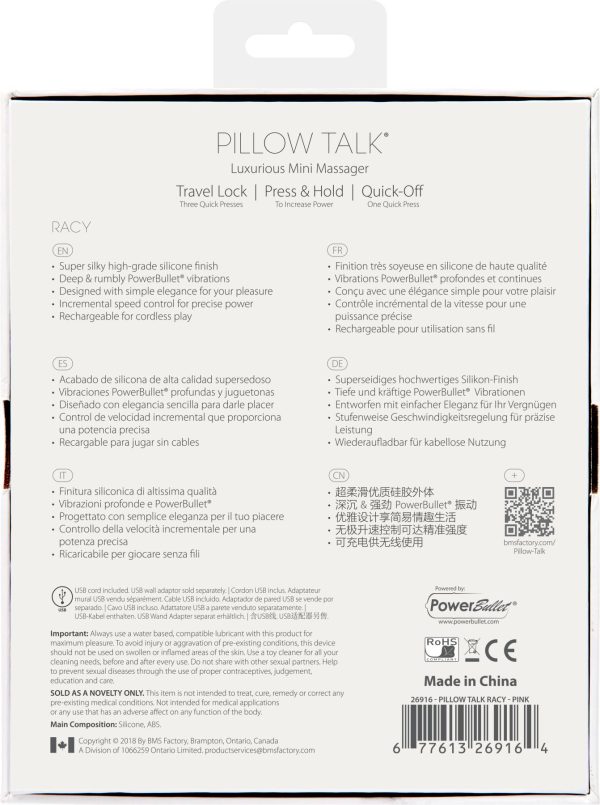 Розкішний вібратор Pillow Talk - Racy з кристалом Swarovski для точки G, подарункове паковання