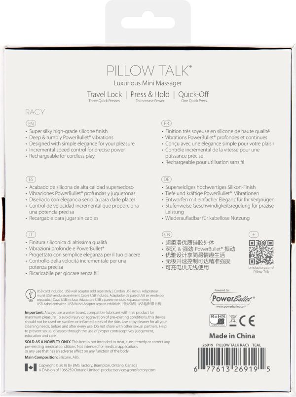 Розкішний вібратор Pillow Talk - Racy з кристалом Swarovski для точки G, подарункове паковання