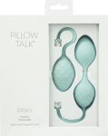 Роскошные вагинальные шарики PILLOW TALK - Frisky с кристаллом, диаметр 3,2см, вес 49-75гр