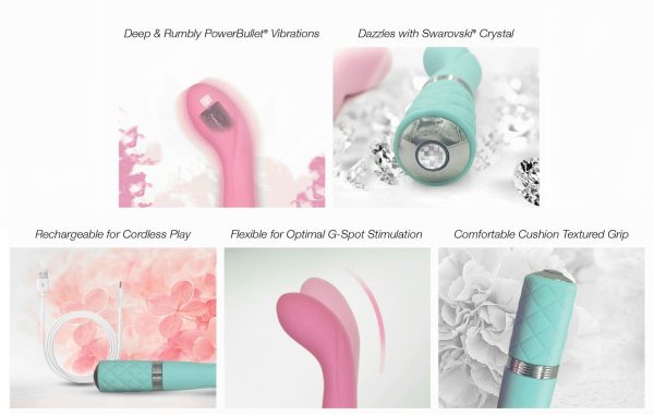 Розкішний вібратор Pillow Talk - Sassy з кристалом Сваровські для точки G, подарункова упаковка