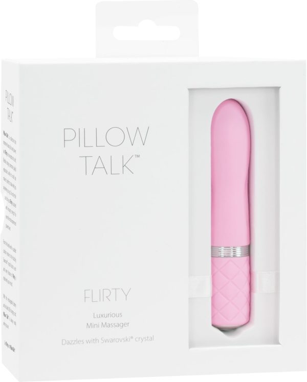 Розкішний вібратор PILLOW TALK - Flirty з кристалом Swarovski, гнучка головка