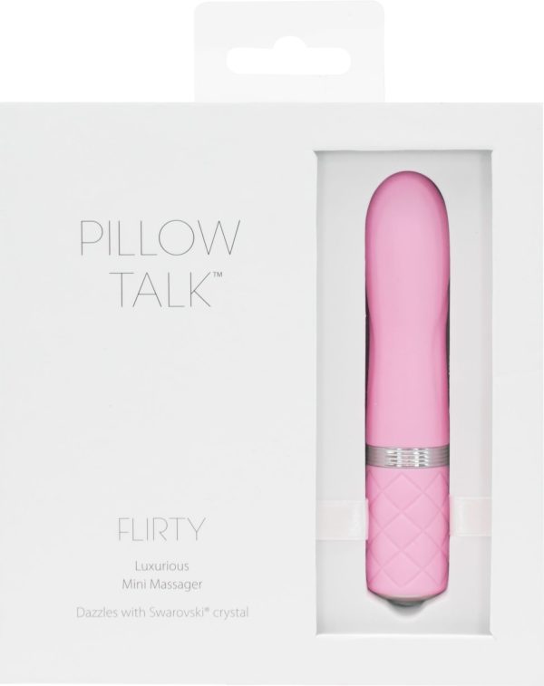 Розкішний вібратор PILLOW TALK - Flirty з кристалом Swarovski, гнучка головка