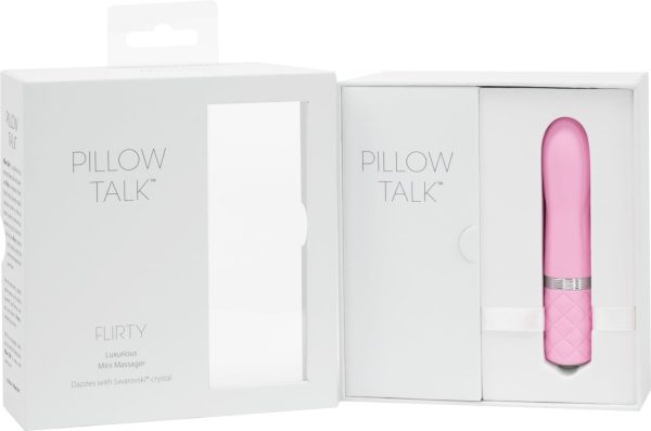 Розкішний вібратор PILLOW TALK - Flirty з кристалом Swarovski, гнучка головка
