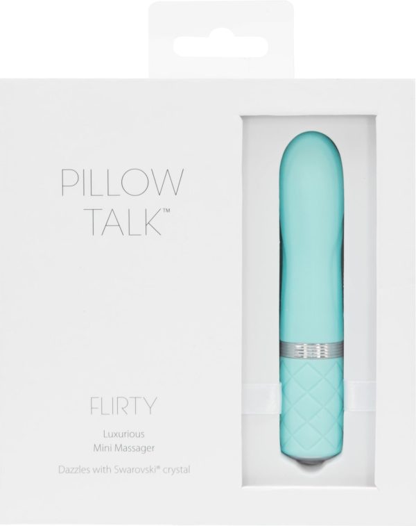 Розкішний вібратор PILLOW TALK - Flirty з кристалом Swarovski, гнучка головка