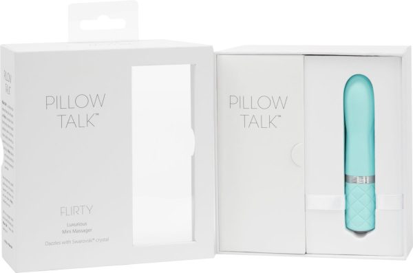 Розкішний вібратор PILLOW TALK - Flirty з кристалом Swarovski, гнучка головка