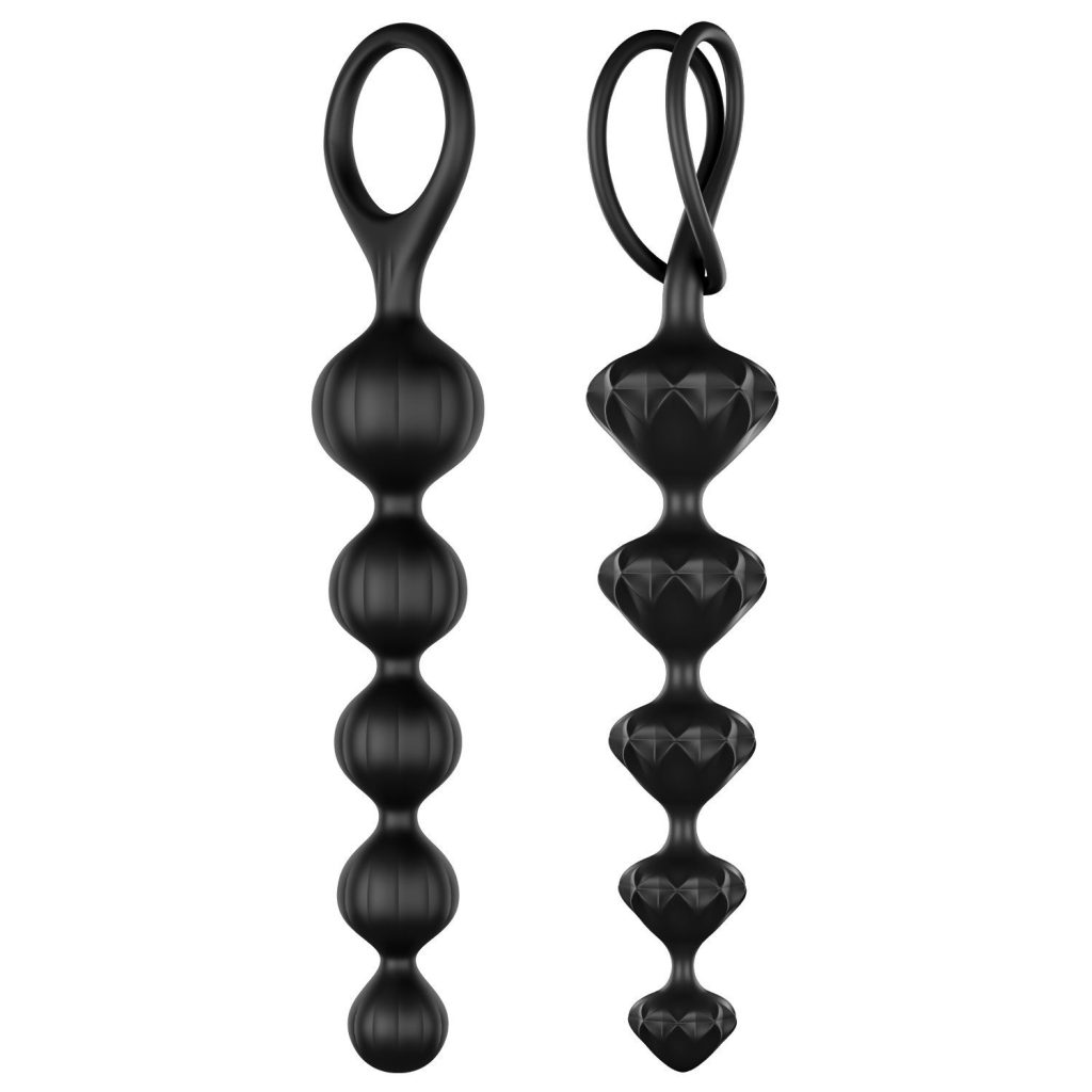 Набір анальних намистин Satisfyer Beads силікон, макс. діаметр 3,3 см та 3,5 см