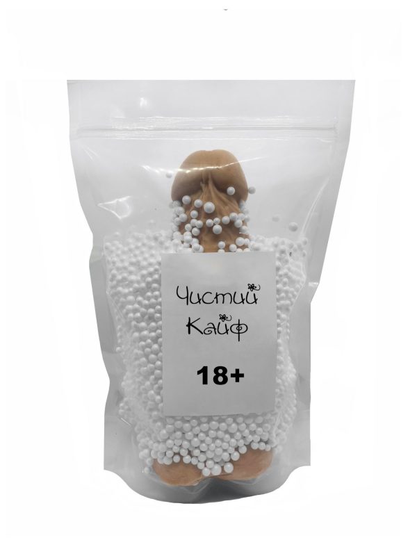 Мило у формі пеніса Чистий Кайф Brown size крафтове мило-член, натуральне