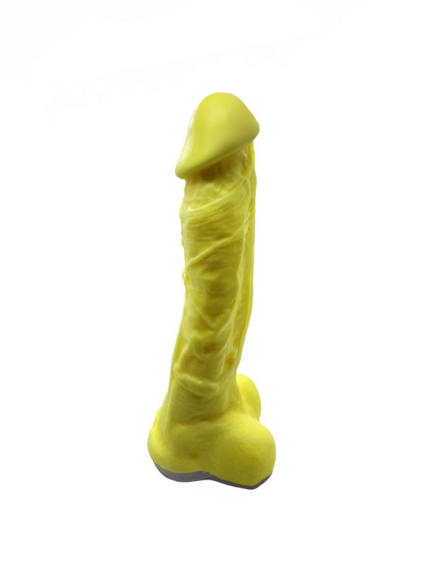 Мило у формі пеніса Чистий Кайф Yellow size крафтове мило-член, натуральне