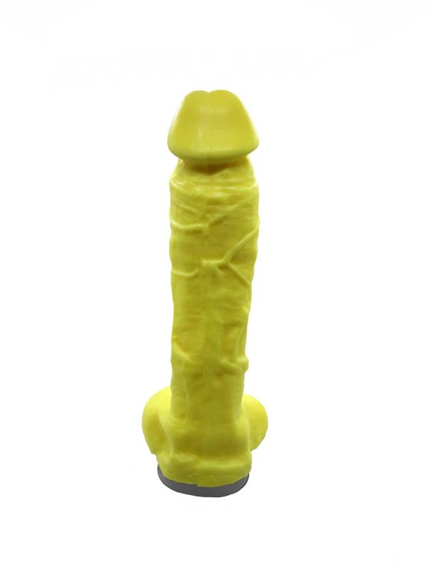 Мило у формі пеніса Чистий Кайф Yellow size крафтове мило-член, натуральне