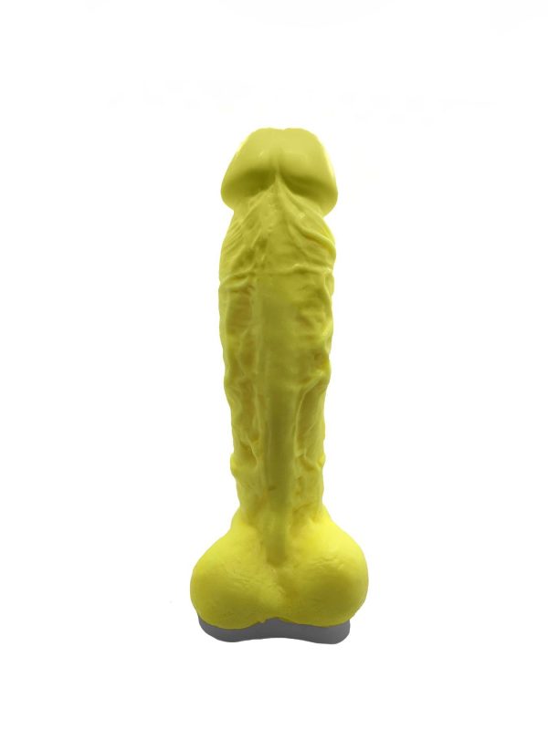 Мило у формі пеніса Чистий Кайф Yellow size крафтове мило-член, натуральне