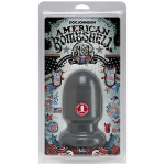 Анальная пробка для фистинга Doc Johnson American Bombshell - Shell Shock Gun Metal, диаметр 7,4см