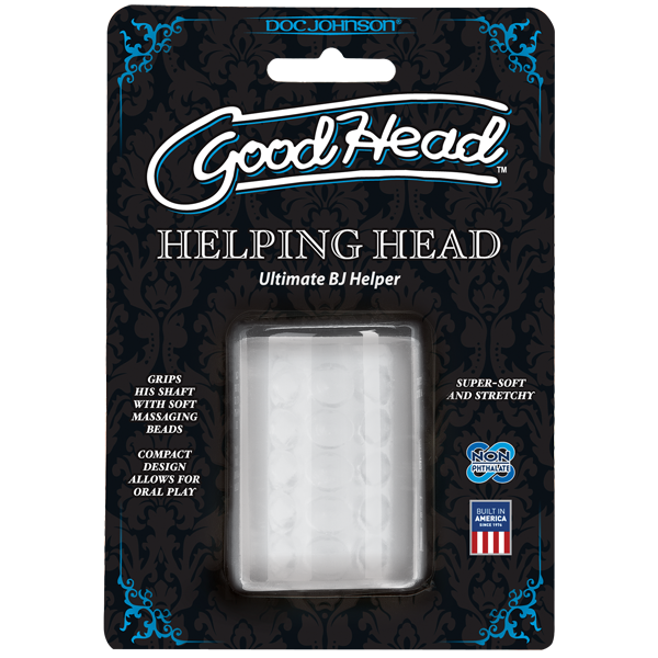 Мастурбатор Doc Johnson GoodHead - Helping Head ULTRASKYN, супер помічниця для мінету