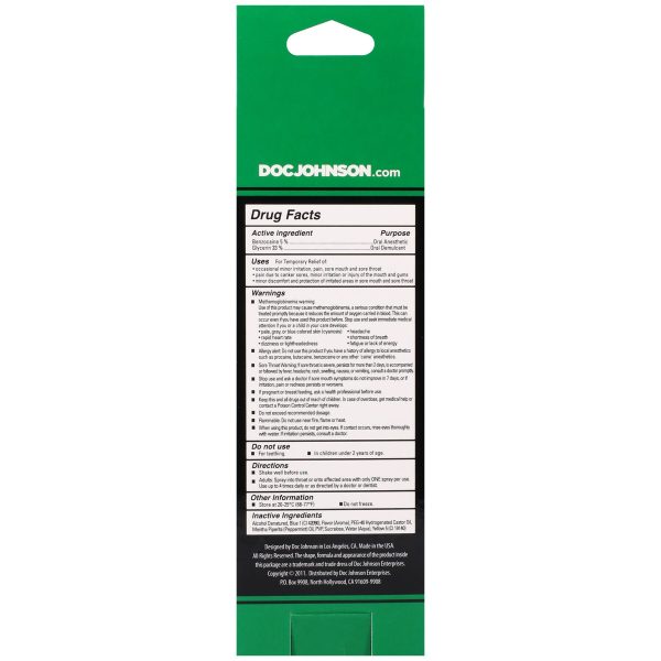 Спрей для минета Doc Johnson GoodHead DeepThroat Spray – Mystical Mint 59 мл для глубокого минета