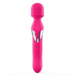 Вибромассажер 2в1 Dorcel Dual Orgasms Magenta классический массажер и вибратор с жемчужным массажем