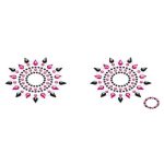 Пестіс з кристалів Petits Joujoux Gloria set of 2 - Black прикраса на груди