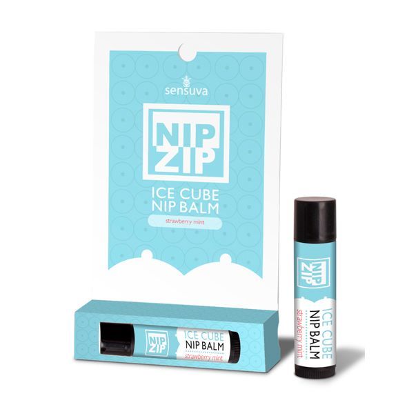 Стимулирующий бальзам для сосков Sensuva – Nip Zip Strawberry Mint (4 г) охлаждающий