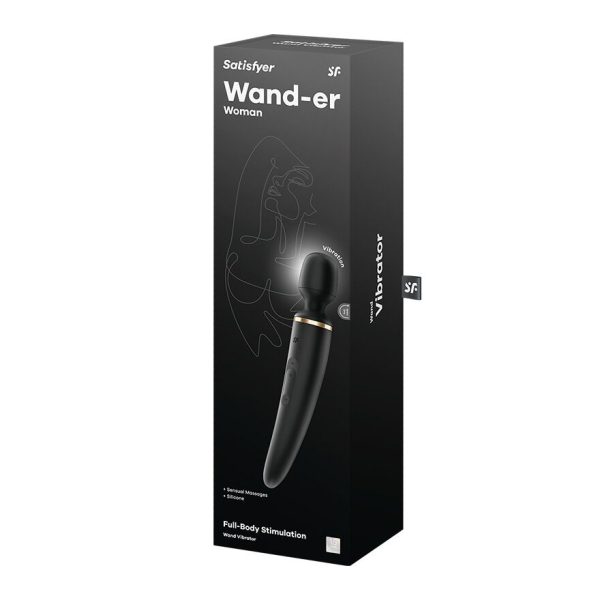 Вибромассажер Satisfyer Wand-er Woman ( /Gold), водонепроницаемый, мощный, размер