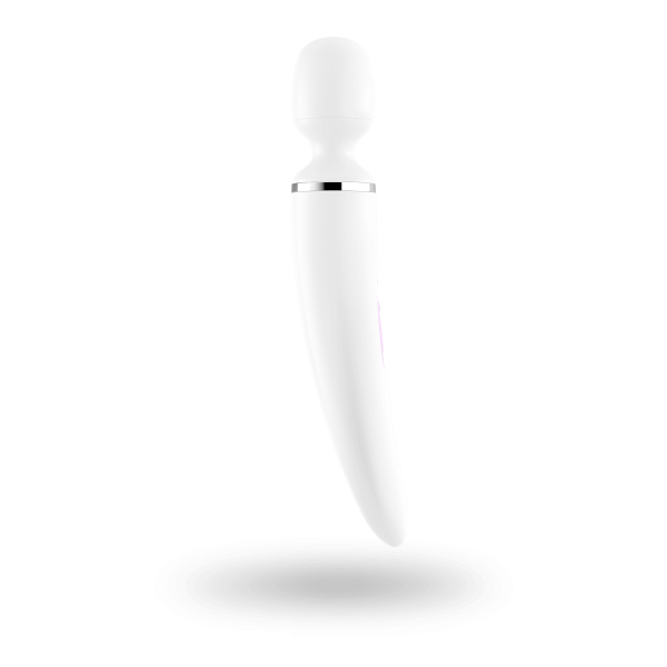 Вибромассажер Satisfyer Wand-er Woman ( /Chrome), водонепроницаемый, мощный, размер