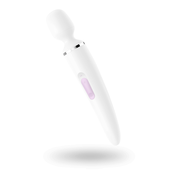Вибромассажер Satisfyer Wand-er Woman ( /Chrome), водонепроницаемый, мощный, размер