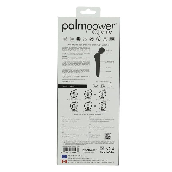 Мощный вибромассажер PalmPower Extreme - 7 режимов, гибкая головка, перезаряжаемый