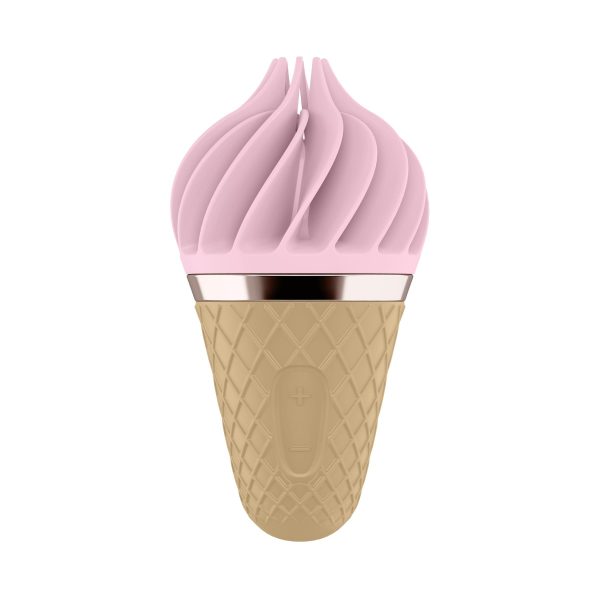 Мороженка-спиннатор Satisfyer Lay-On - Sweet Treat Pink/ 10 режимов работы, водонепроницаемый