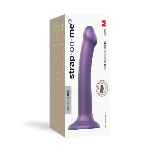 Насадка для страпону Strap-On-Me Mono Density Dildo діам. 3,3 см, одношаровий силікон, гну