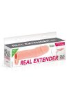 Насадка на член Real Body - Real Extender HUGY с открытой головкой и кольцом для мошонки