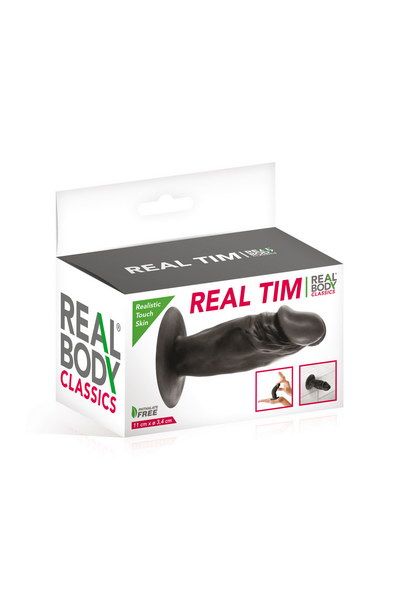 Фаллоимитатор Real Body - Real Tim TPE, диаметр 3,4см
