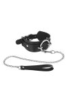 Нашийник великим кільцем та з повідцем Fetish Tentation Ring and Leash