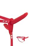 Двойной страпон Fetish Tentation Strap-On with Double Dildo