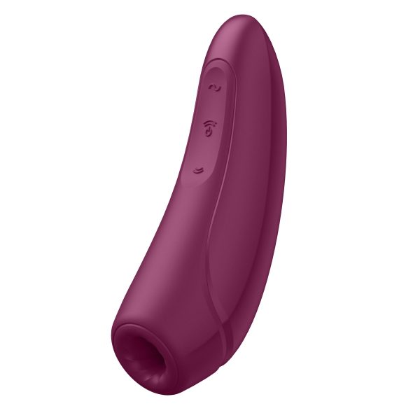 Вакуумный клиторальный стимулятор Satisfyer Curvy 1+ Rose с управлением через интернет
