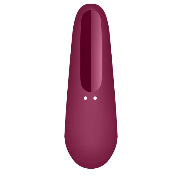 Вакуумный клиторальный стимулятор Satisfyer Curvy 1+ Rose с управлением через интернет