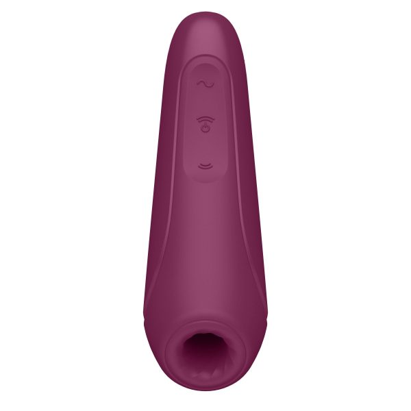 Вакуумный клиторальный стимулятор Satisfyer Curvy 1+ Rose с управлением через интернет