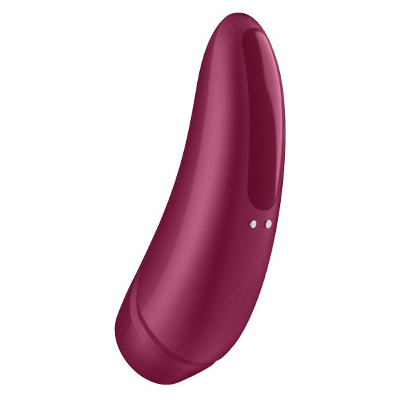 Вакуумный клиторальный стимулятор Satisfyer Curvy 1+ Rose с управлением через интернет