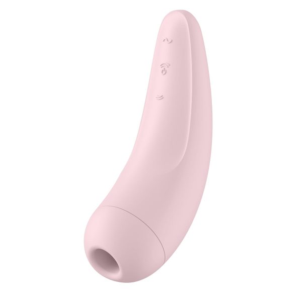Вакуумный клиторальный стимулятор Satisfyer Curvy 2+ с управлением через интернет