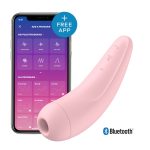 Вакуумный клиторальный стимулятор Satisfyer Curvy 2+ с управлением через интернет