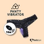 Вибратор в трусики FeelzToys Panty Vibrator с пультом ДУ, 6 режимов работы, сумочка-чехол
