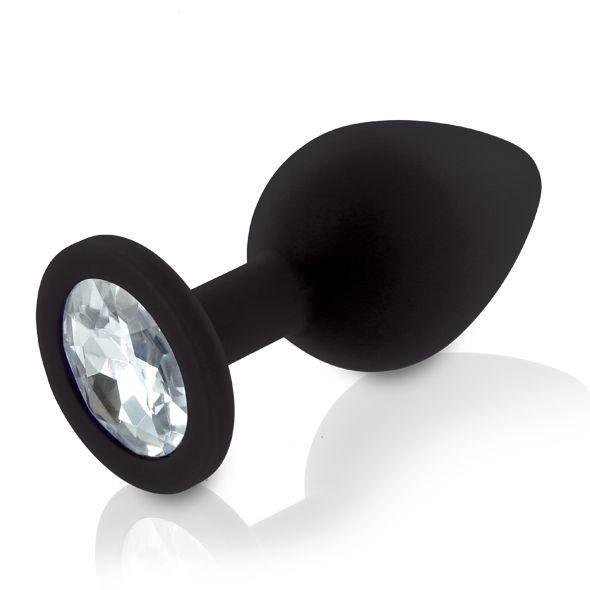 Набір силіконових анальних пробок із кристалом Rianne S: Booty Plug Set діаметр 3,2см, 3,5см, 4,2см
