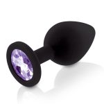 Набір силіконових анальних пробок із кристалом Rianne S: Booty Plug Set діаметр 3,2см, 3,5см, 4,2см