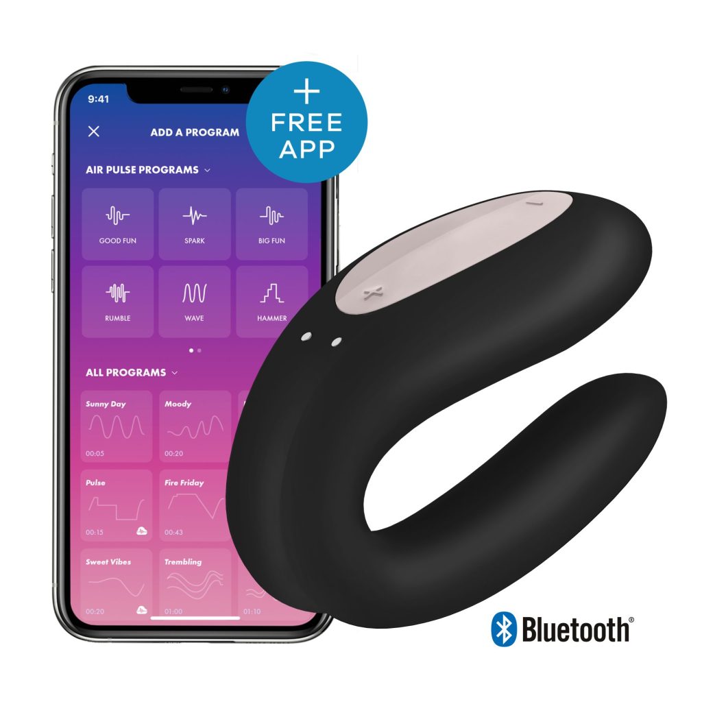Смарт-вибратор для пар Satisfyer Double Joy с широким клиторальным стимулятором