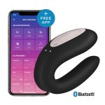 Смарт-вибратор для пар Satisfyer Double Joy с широким клиторальным стимулятором