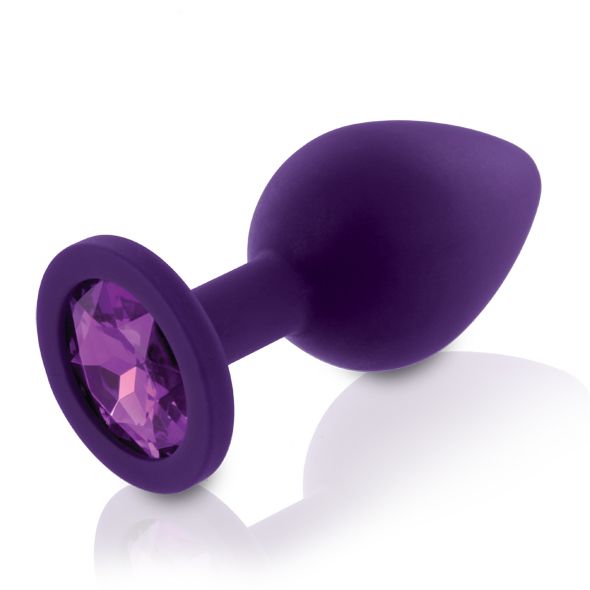 Набір силіконових анальних пробок із кристалом Rianne S: Booty Plug Set діаметр 3,2см, 3,5см, 4,2см