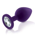 Набір силіконових анальних пробок із кристалом Rianne S: Booty Plug Set діаметр 3,2см, 3,5см, 4,2см