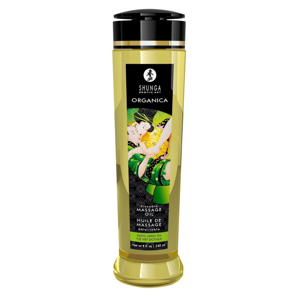 Органическое массажное масло Shunga ORGANICA - Exotic tea (240 мл) с витамином Е