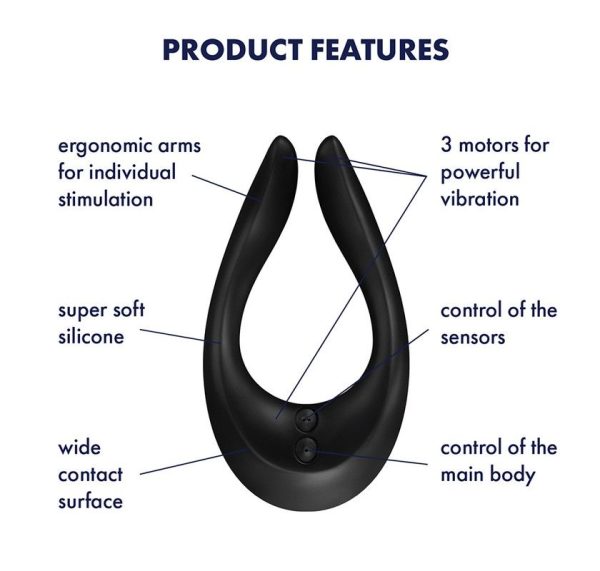 Вібратор для пар Satisfyer Endless Joy 3 незалежні мотори, багатофункціональний