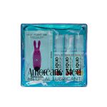 Набор из 3-х вкусов стимулирующего лубриканта Amoreane Med (3х10мл) и вибропули Adrien Lastic