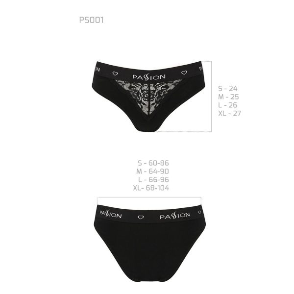 Трусики з широкою гумкою і мереживом Passion PS001 PANTIES