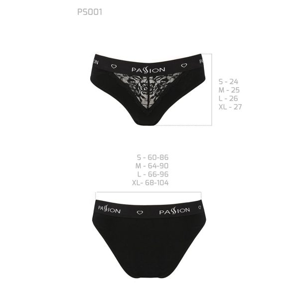Трусики з широкою гумкою і мереживом Passion PS001 PANTIES