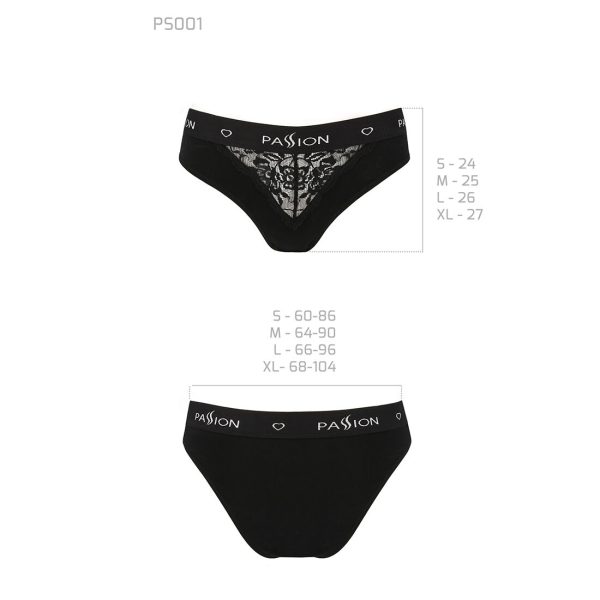 Трусики з широкою гумкою і мереживом Passion PS001 PANTIES